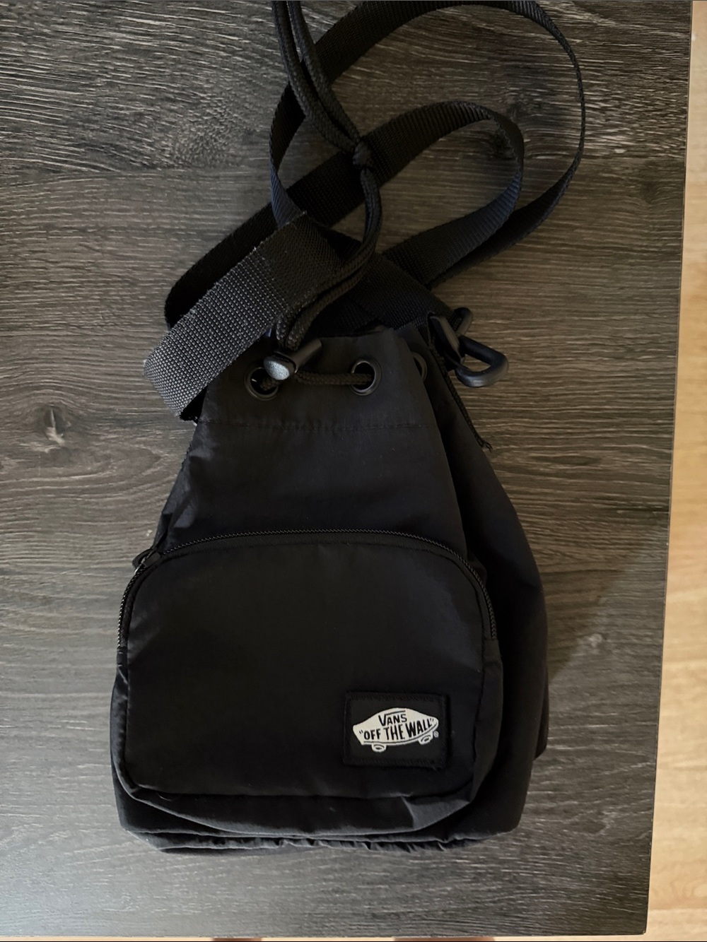 Vans Black & White Checkerboard and Black Crossbody Bag Duo - Picture 2 of 7